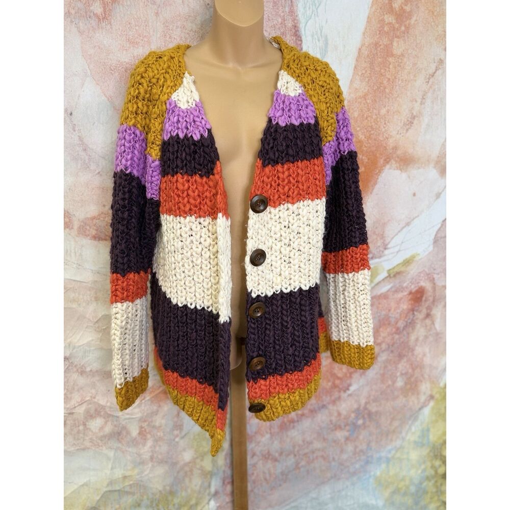 Free People Myles Stripe Cardi $198 - Picture 6 of 9